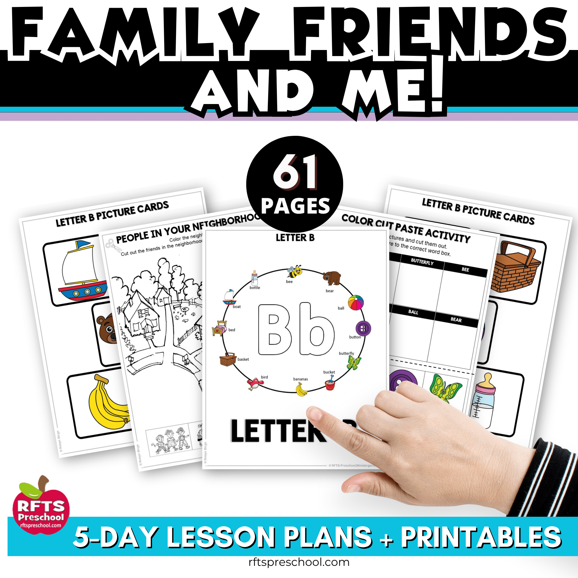Family Friends Me Lesson and Activities for Preschool Kindergarten - Image 2