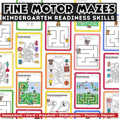 Preschool-kindergarten-Fine-Motor-Mazes-Cover
