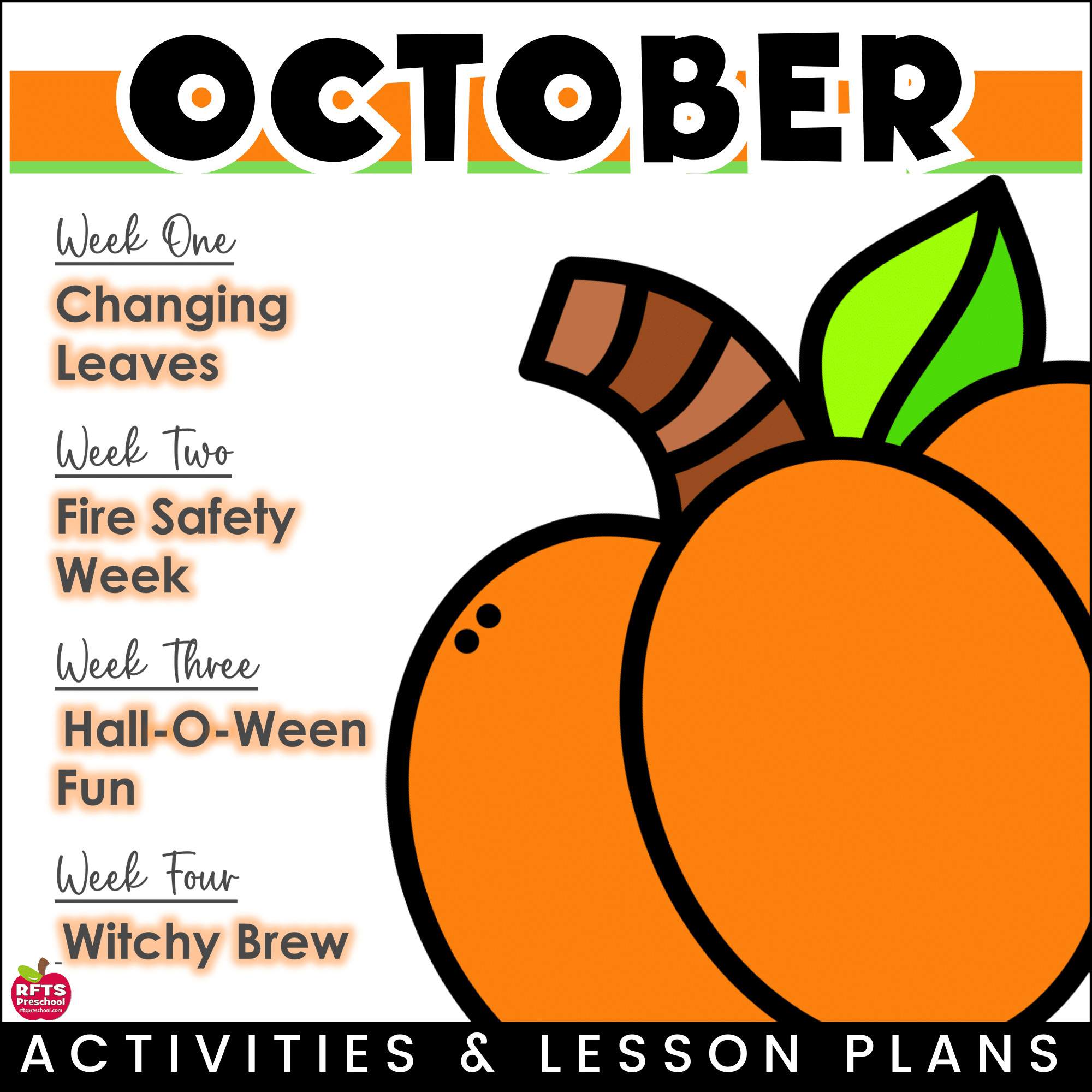 October Preschool Lesson Plans + Bonus Activities | Pre-K - K – Image 2