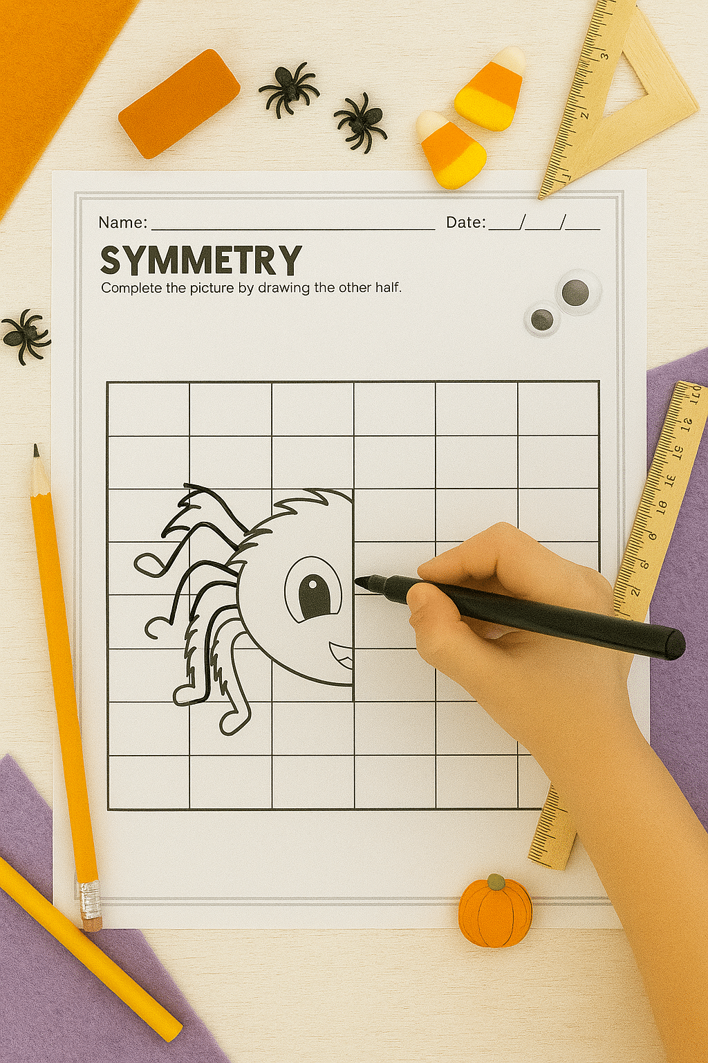 Drawing Symmetry Printable mockup-sample