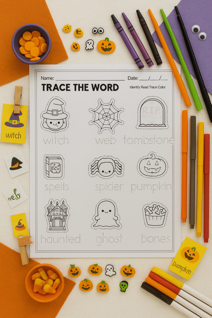 trace color printable mockup sample