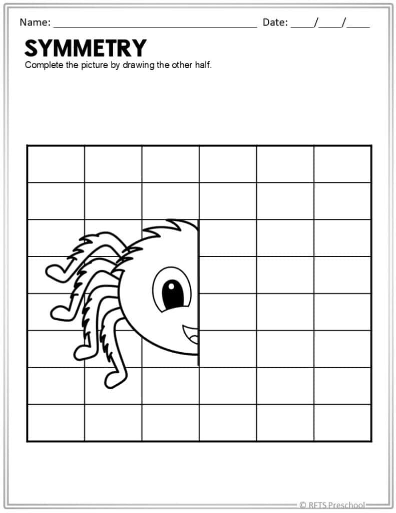 Drawing Symmetry Printable