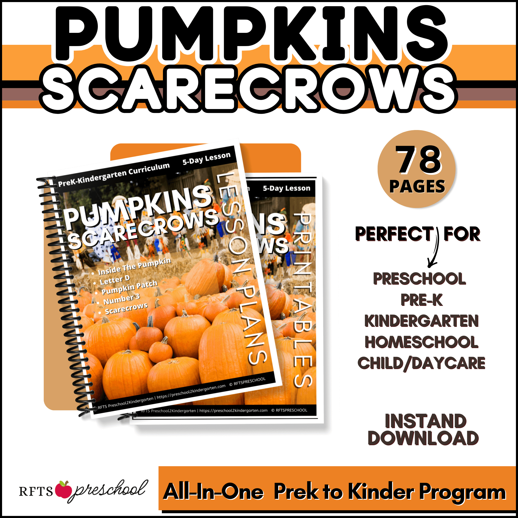 Pumpkins-Scarecrows-Lesson Plan Cover
