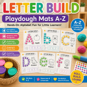 26-alphabet playdough mats 1
